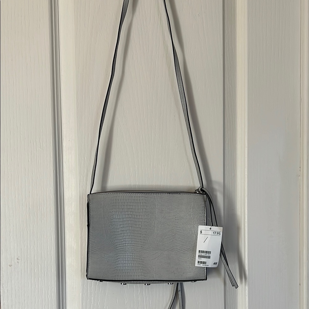 Elegant Gray Crossbody Bag